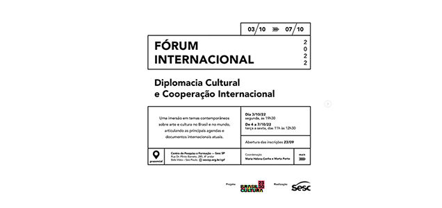 Inovação institucional para as relações internacionais e a cooperação cultural